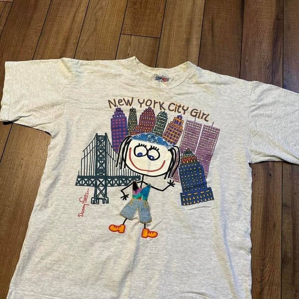 Vintage‎ Danny First New York City Girl T Shirt